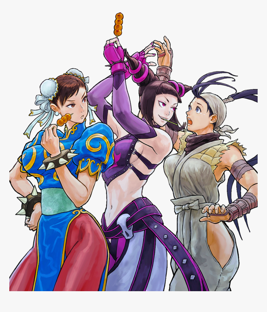 Chun-li Juri Ibuki By Hes6789 , Png Download - Street Fighter Ibuki X Reader, Transparent Png, Free Download