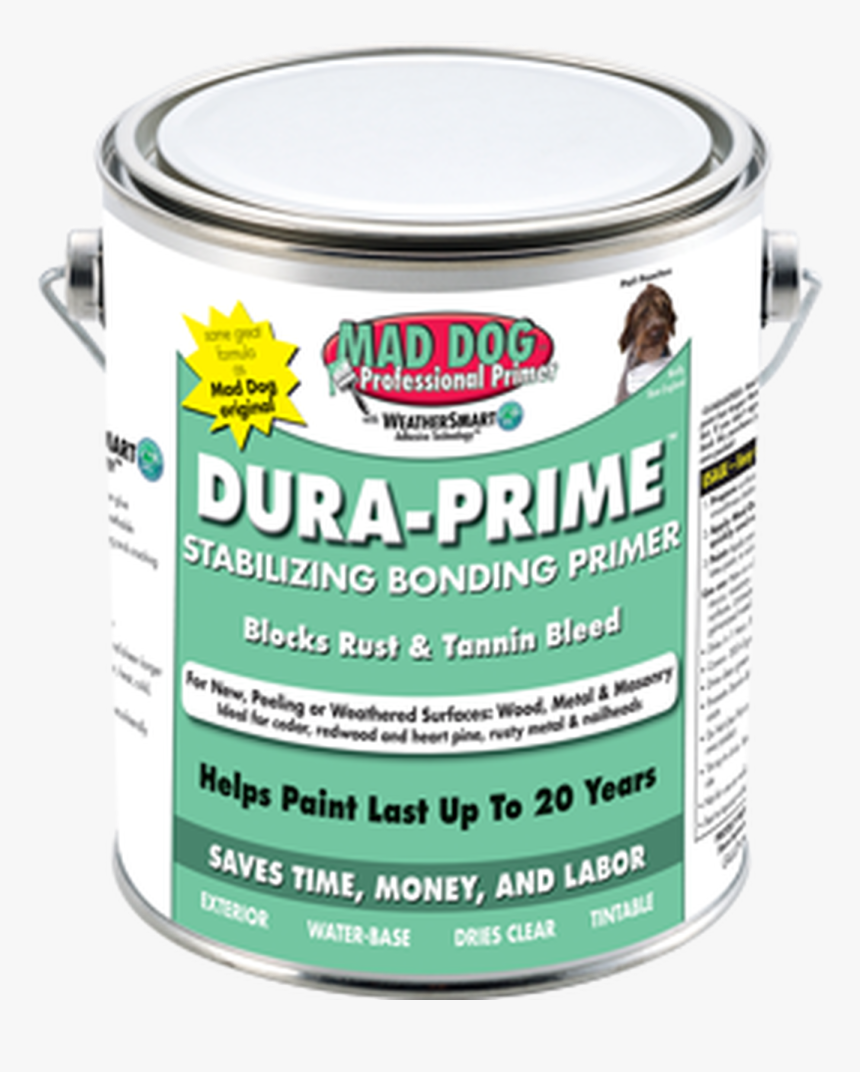 Mad Dog Mdp100 1g Clear Exterior Primer Stops Peeling - Mad Dog Dura Prime, HD Png Download, Free Download