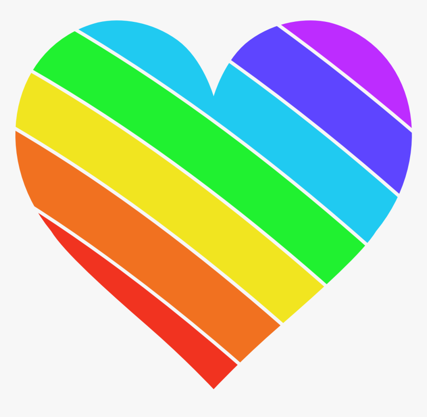 Rainbow Hearts Background