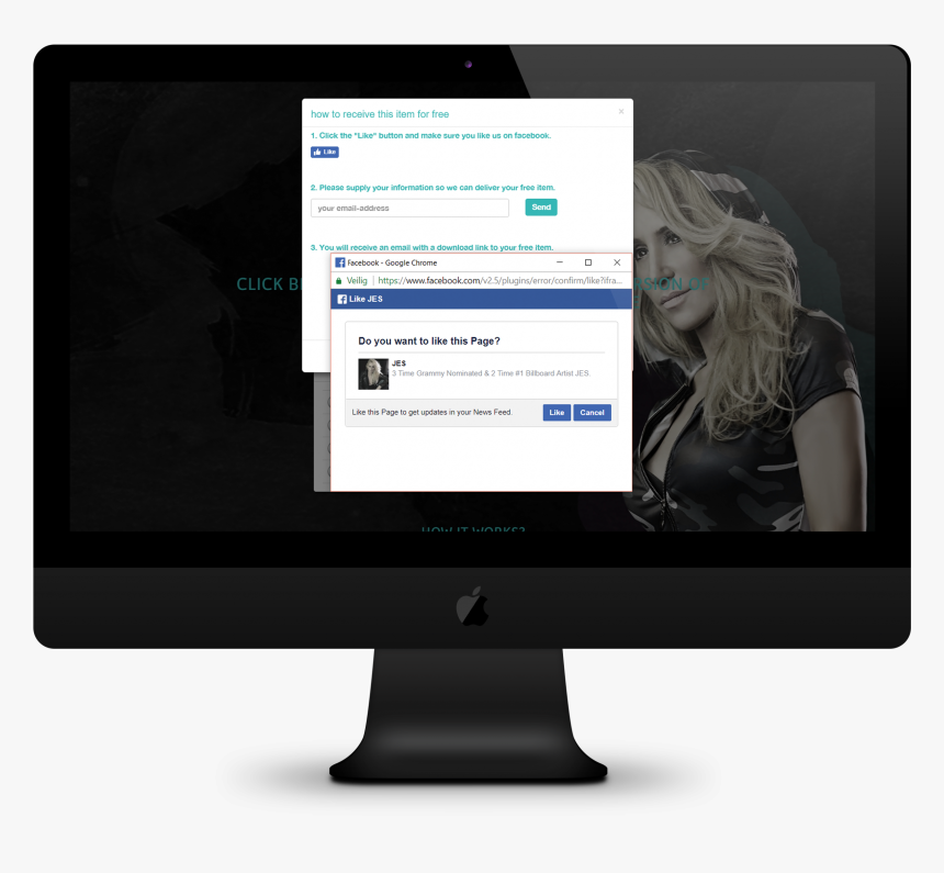 Pay With A Facebook Like - Computer Monitor, HD Png Download, Free Download