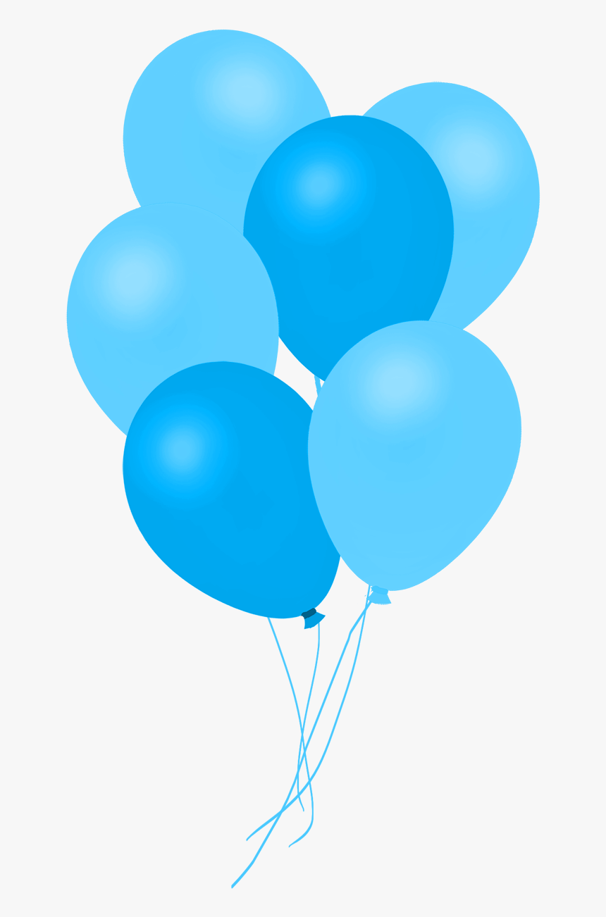 Soft Blue Balloons Image - Balloon, HD Png Download, Free Download