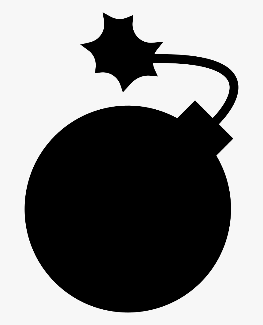 Round Bomb With Burning Wick - Terroeist Icon, HD Png Download, Free Download