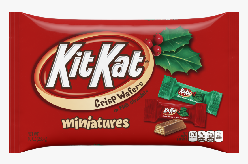 Kit Kat, Holiday Miniatures Chocolate Candy, 10 Oz - Kit Kat Bar, HD Png Download, Free Download