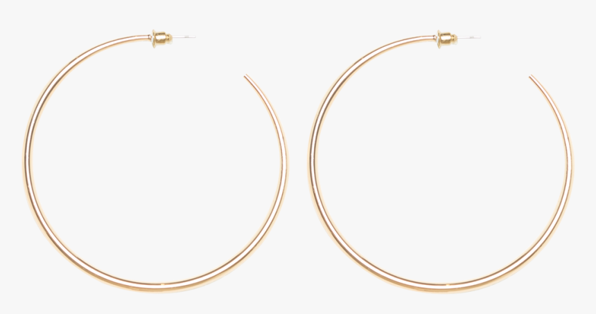 Super Hoop Earrings In Colour Gold Earth - Circle, HD Png Download, Free Download