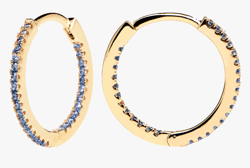 Celeste Medium Hoops Gold - Earrings, HD Png Download, Free Download