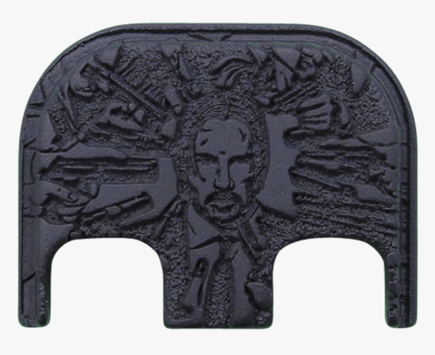 John Wick Titanium Blackout Finish Back Plate - Carving, HD Png Download, Free Download