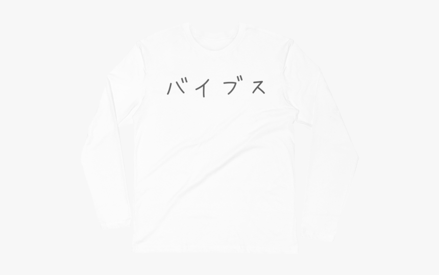 White Jap Long Sleeve - Long-sleeved T-shirt, HD Png Download, Free Download