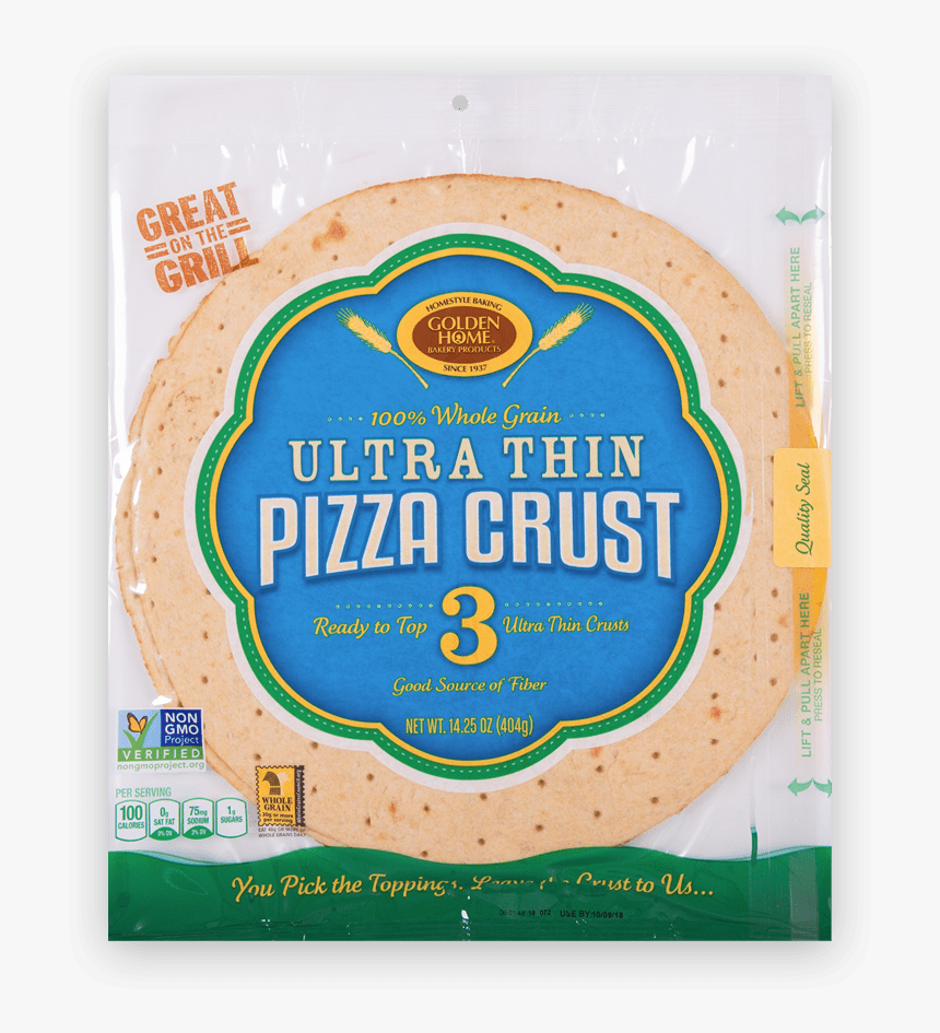 12-inch Ultra Thin Pizza Crusts - Illustration, HD Png Download, Free Download