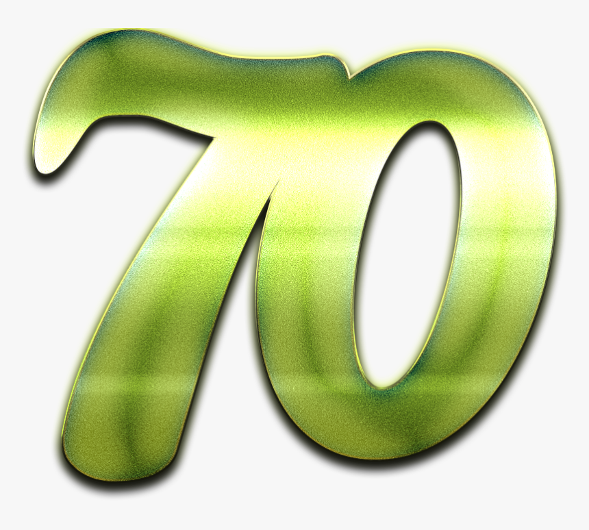 70 Number Green Design Png - Transparent 70 Number, Png Download, Free Download