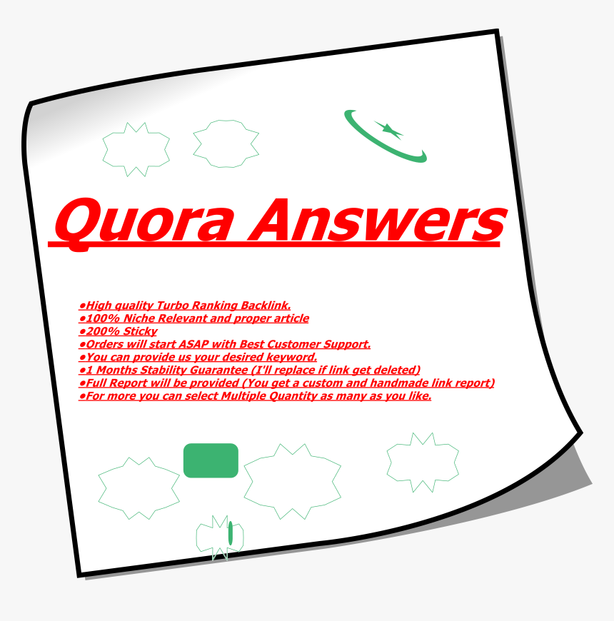 Promote Your Website With 20 Quora Answers - Illustration, HD Png Download, Free Download