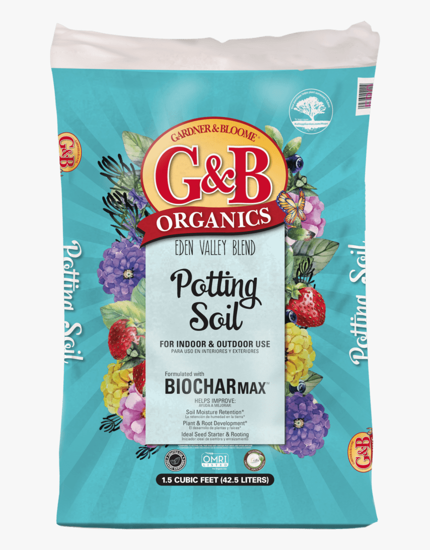 Gbo Potting Soil With Biocharmax - Eden Valley Potting Soil, HD Png Download, Free Download