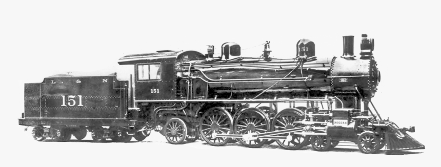 This Builders Photograph Of Sister Locomotive 151 Shows - Steam Locomotive Nevada Northern Railway 40, HD Png Download, Free Download