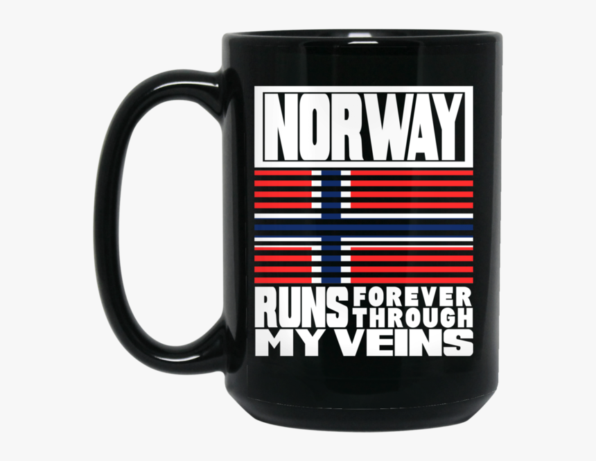 Norway Puerto Rico Runs My Veins Retro Flag T-shirt - Beer Stein, HD Png Download, Free Download