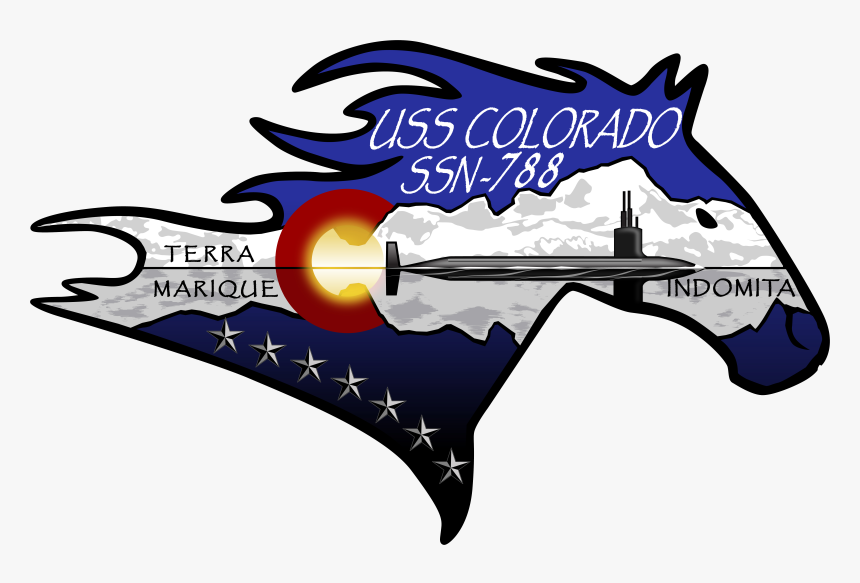 Uss Colorado Insignia, 2018 (180313 N N0101 001) - Uss Colorado Ssn 788, HD Png Download, Free Download