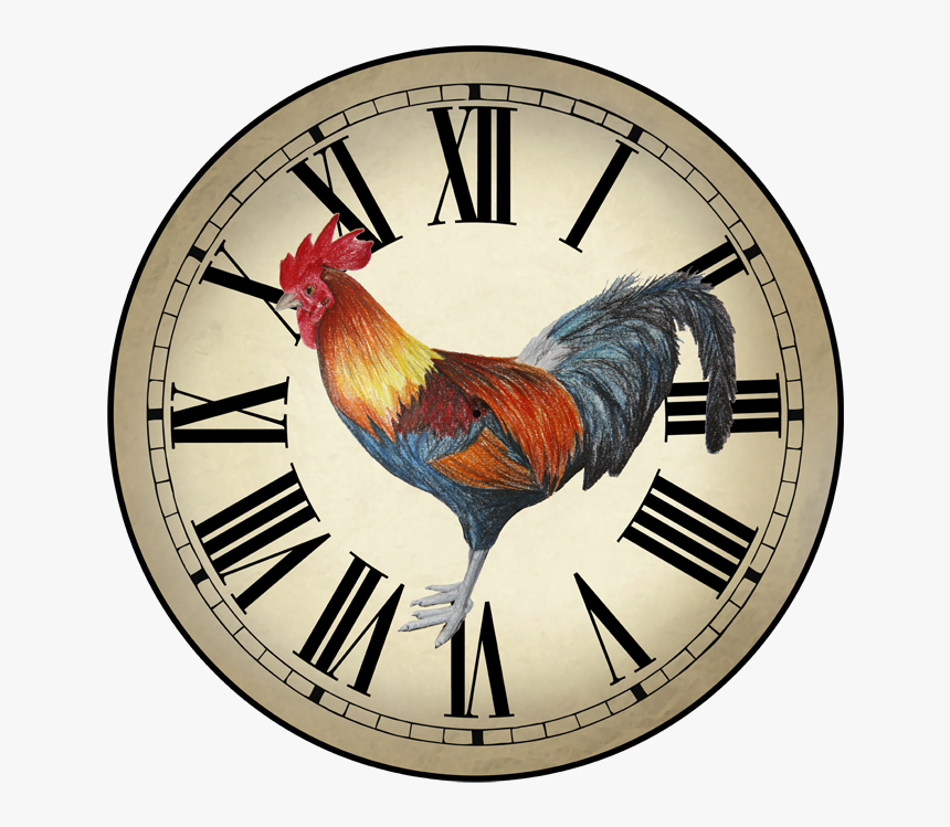 Fancy Rooster Roman Really - Roman Numerals Clock, HD Png Download, Free Download