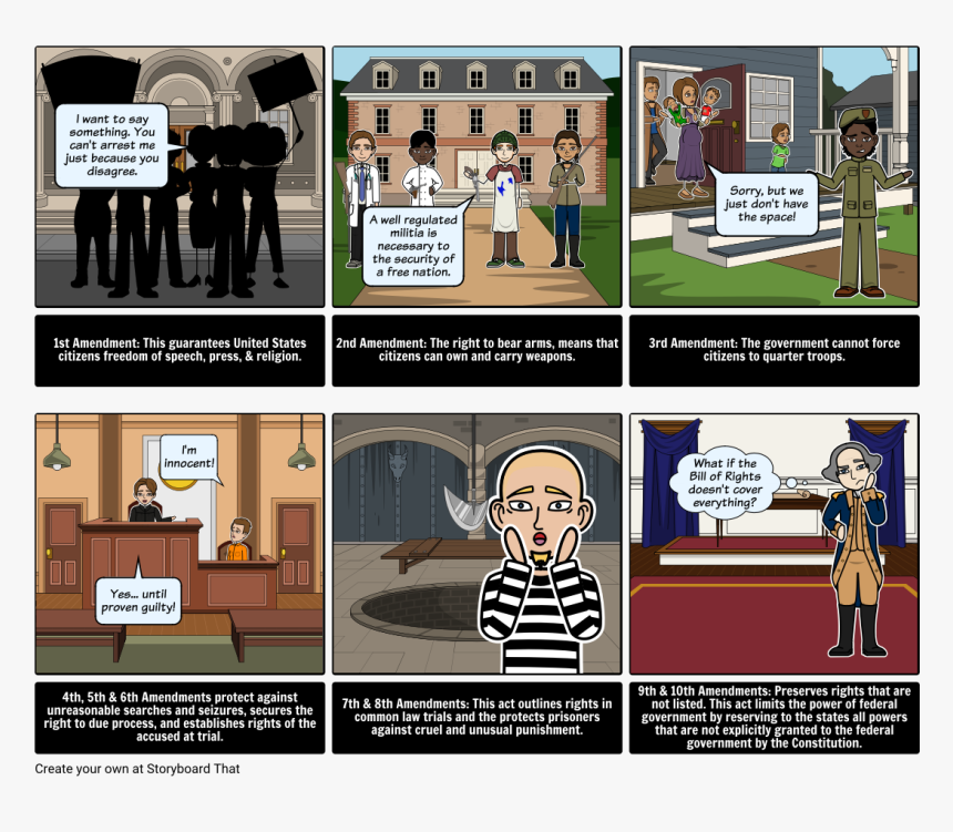 Bill Of Rights Storyboard, HD Png Download, Free Download