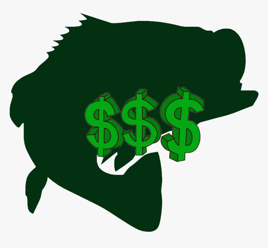 Jumping Bass Fish Silhouette, HD Png Download, Free Download