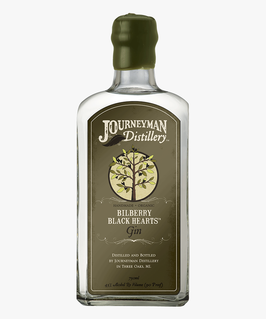 Gin - Journeyman Distillery Gin Bilberry Black Hearts, HD Png Download, Free Download