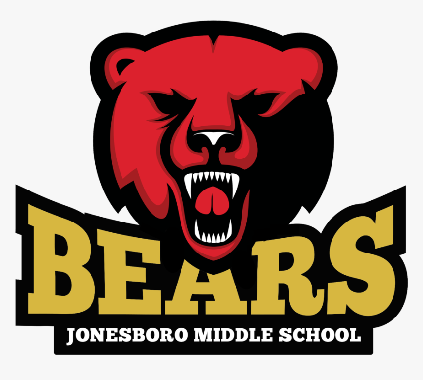 School Logo - Jonesboro Middle School Bear, HD Png Download, Free Download