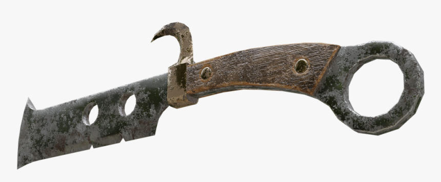 Old Knife With Hook - Blade, HD Png Download, Free Download
