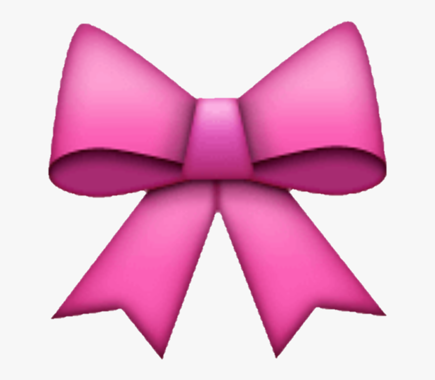 Emojipedia Ribbon Sticker - Pink Ribbon Emoji Png, Transparent Png, Free Download