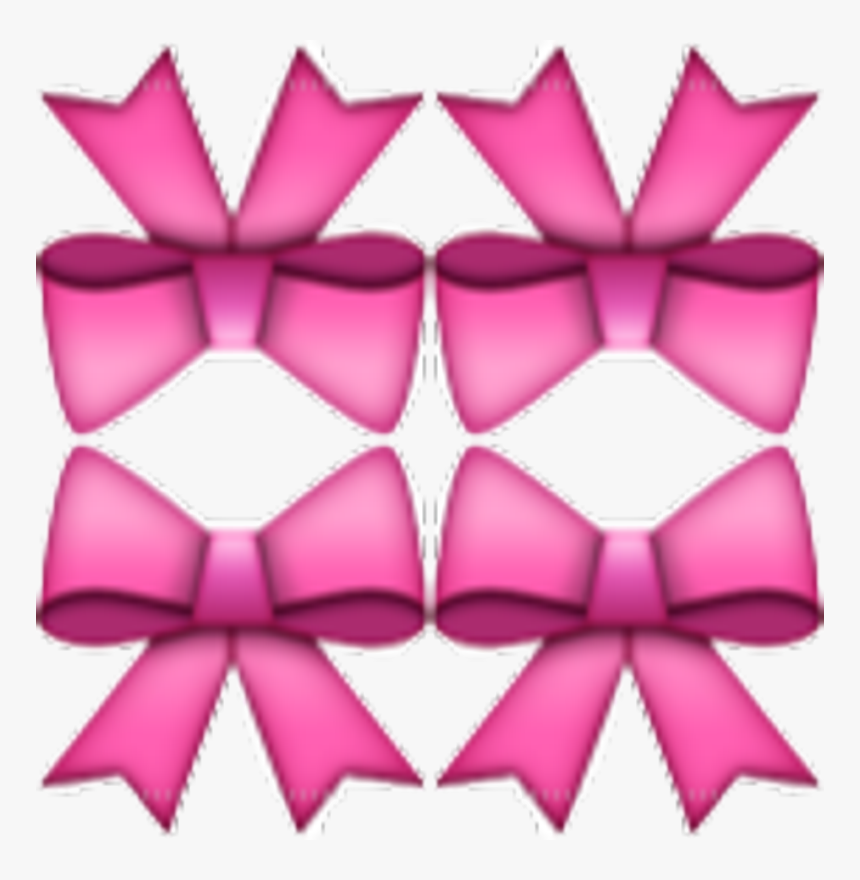 Bow Emoji Transparent Background - Pink Ribbon Emoji Png, Png Download, Free Download