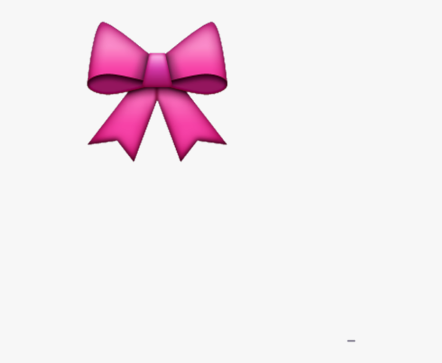 #bow #emoji #cute - Pink Bow Tie Emoji, HD Png Download, Free Download