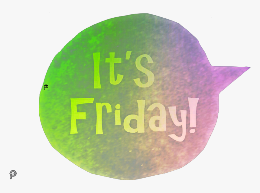 #speechbubble #itsfriday #colorful #picsartpassion - Circle, HD Png Download, Free Download