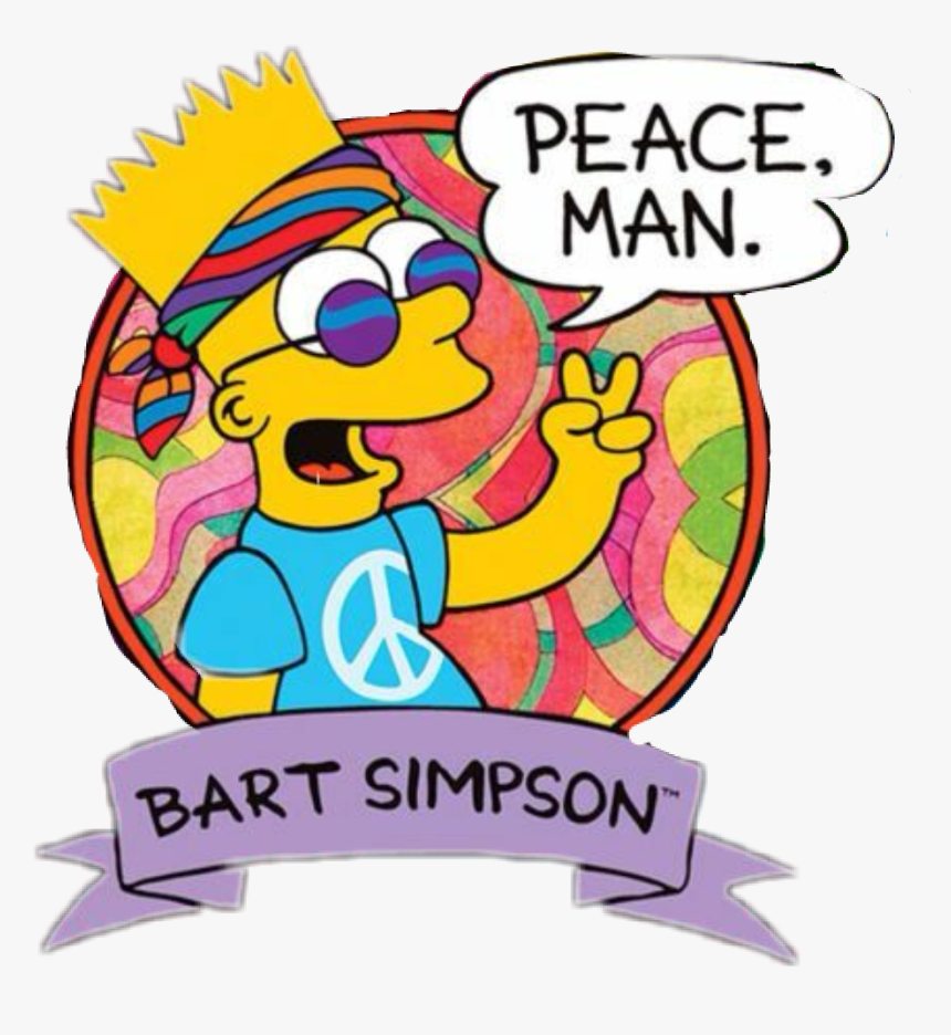 Bart Simpson Peace Man, HD Png Download, Free Download