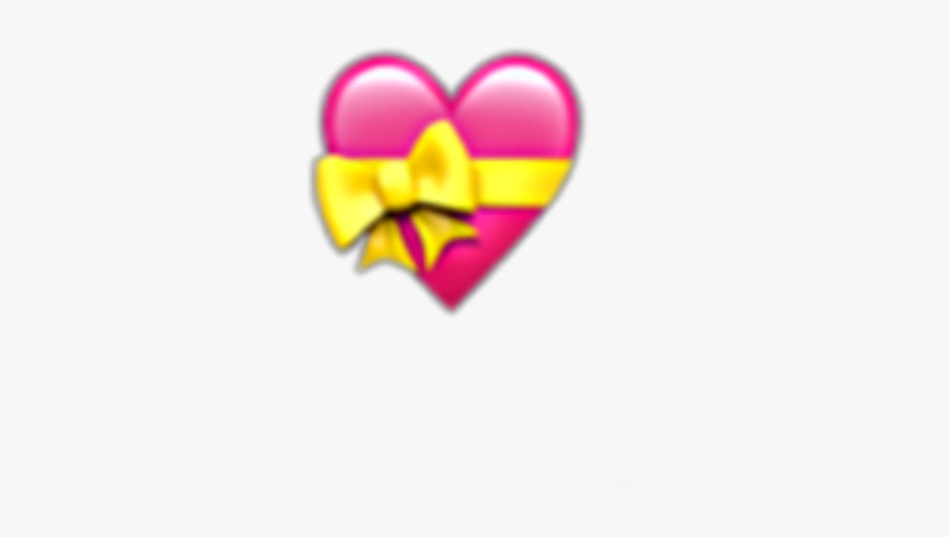 #heart #bow #heartwithbow #emoji #iphone #iphoneemoji - Heart, HD Png Download, Free Download