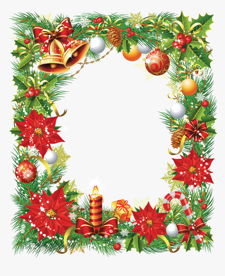 Frame Design For Christmas, HD Png Download, Free Download