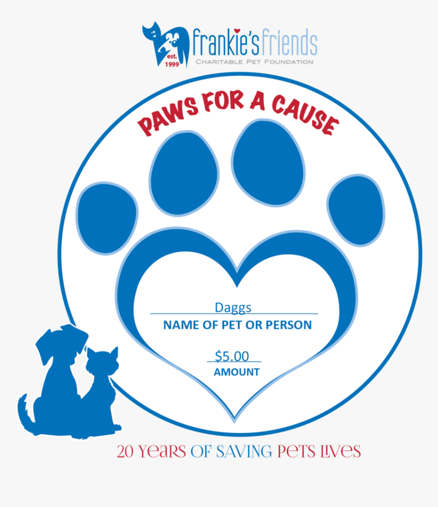 Paws For A Cause 2019 Icon Daggs - Jpeg, HD Png Download, Free Download