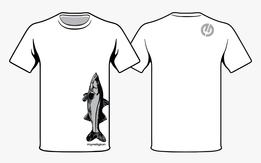 Snook Grey T - Transparent Vector T Shirt Png, Png Download, Free Download