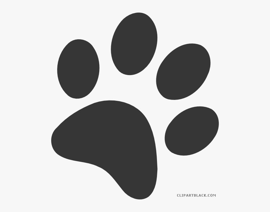 Transparent Paw Print Heart Clipart - Cat Paw Tattoo Silhouette, HD Png Download, Free Download
