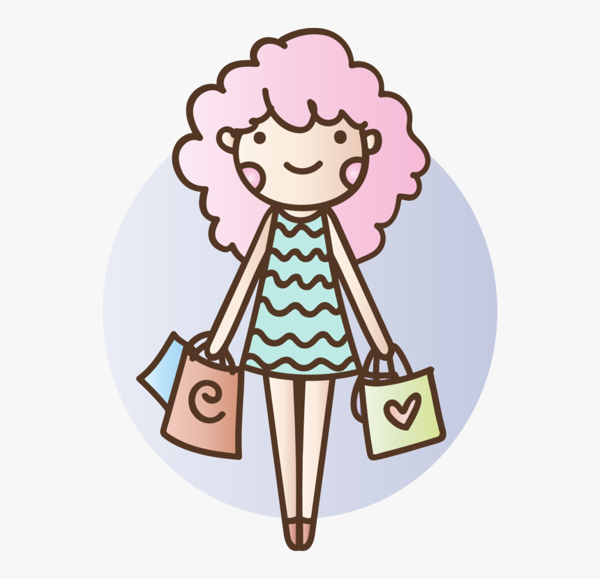 Transparent Shopping Girl Clipart - Cute Shopping, HD Png Download, Free Download