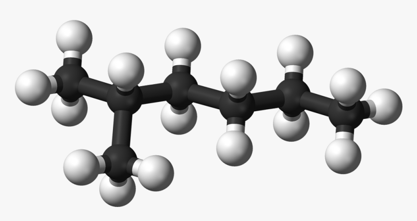 2 Methylhexane 3d Balls - 2 4 Dimethylhexane 3d, HD Png Download, Free Download