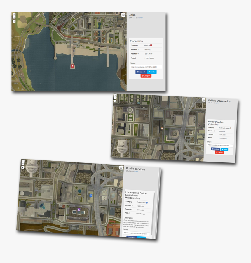 Mapdone - American Dream Rp Drug Locations, HD Png Download, Free Download