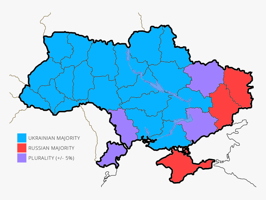 Ukraine Map 2014, HD Png Download, Free Download