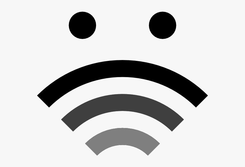 Wi-fi Sadface - Wifi Icon Png Face, Transparent Png, Free Download