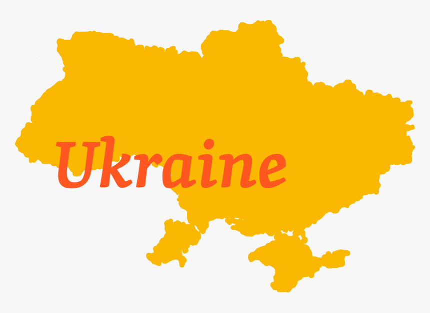 Ukraine Flag Map, HD Png Download, Free Download