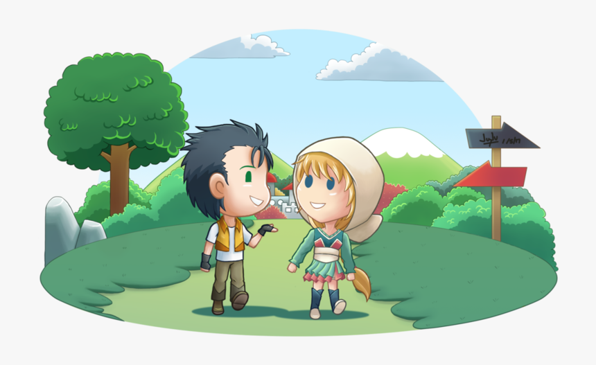 Colored Chibis A - Cartoon, HD Png Download, Free Download