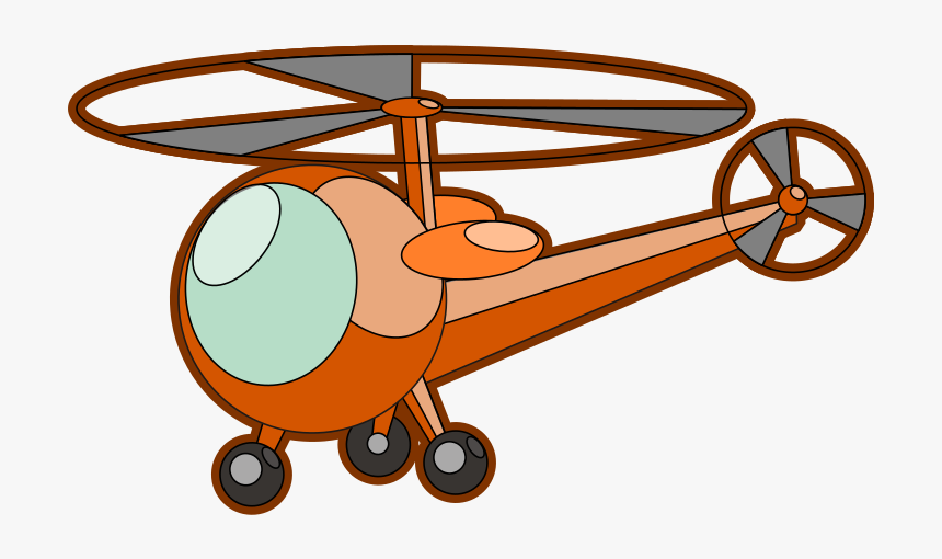 Helicopter - Helicopter Cartoon Png, Transparent Png, Free Download