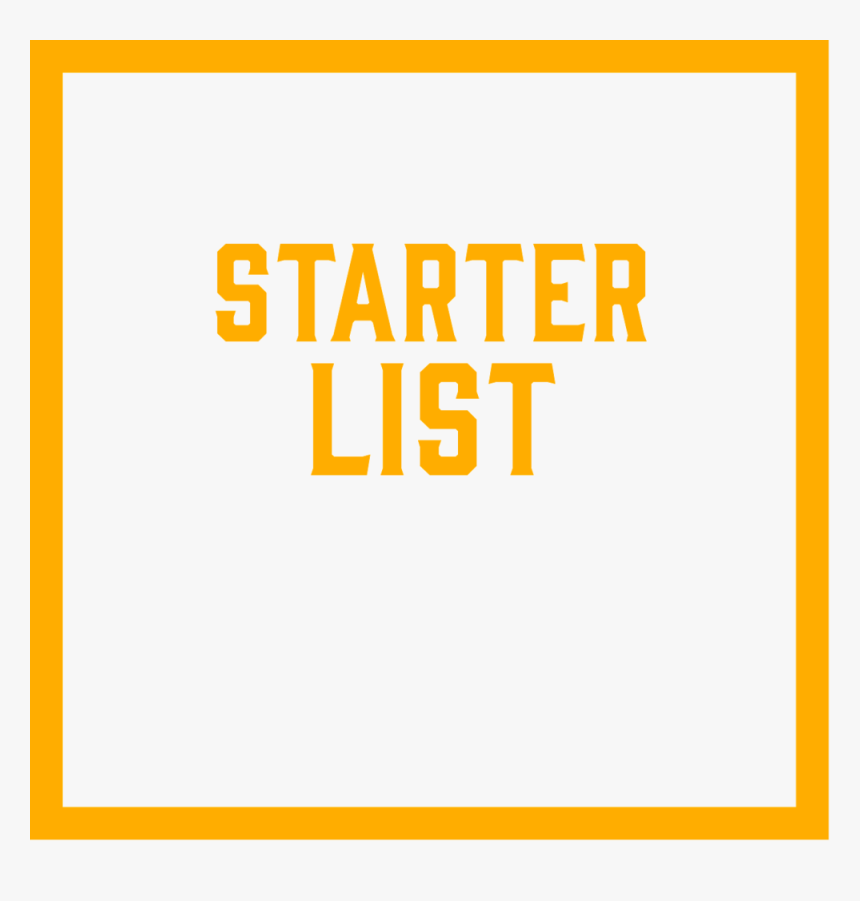 Squareframe Starterlist - Amber, HD Png Download, Free Download