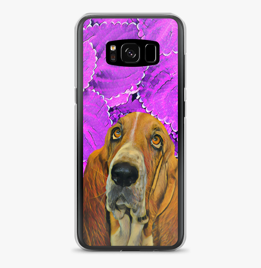 Cute Cell Case With Basset Hound - Samsung, HD Png Download, Free Download