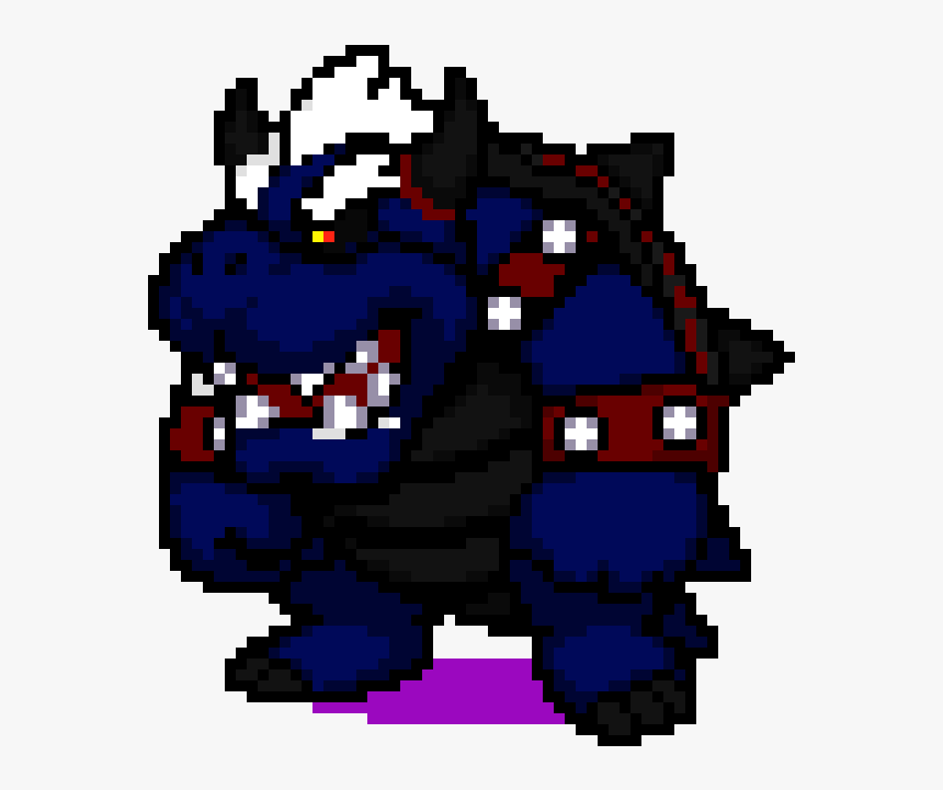 Pixel Art Dark Bowser, HD Png Download, Free Download