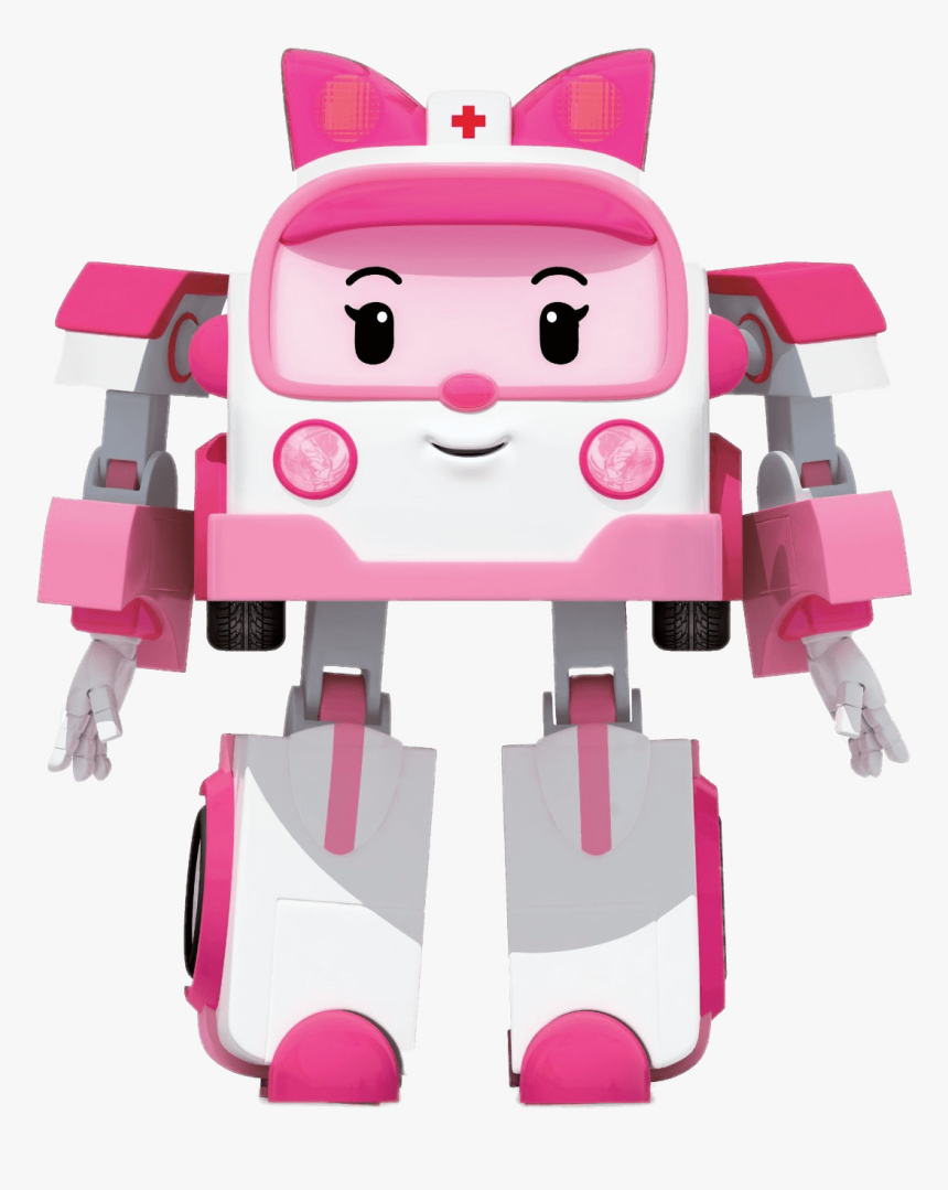 Robocar Poli Character Amber - Robocar Poli T Shirt, HD Png Download, Free Download