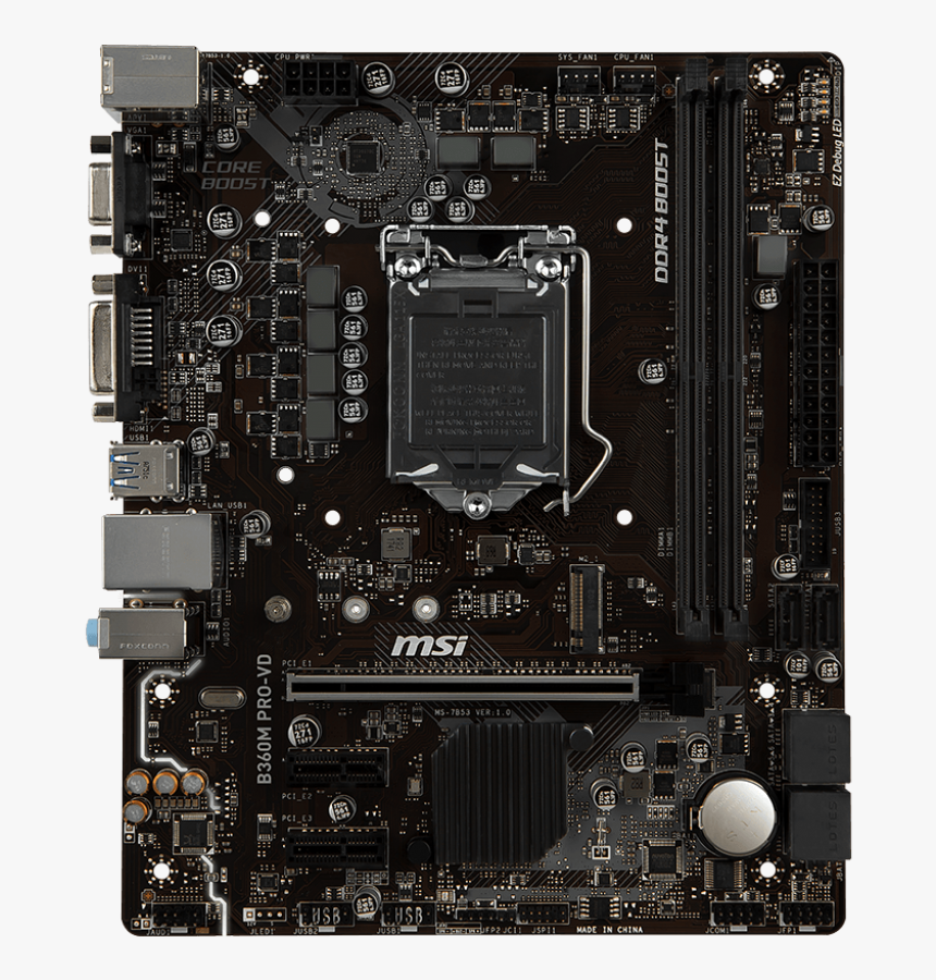 Msi B360m Pro Vd, HD Png Download, Free Download