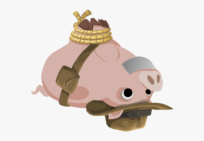 Hogtied Piggy Explorer Svg Clip Arts - Pig Hogtied, HD Png Download, Free Download