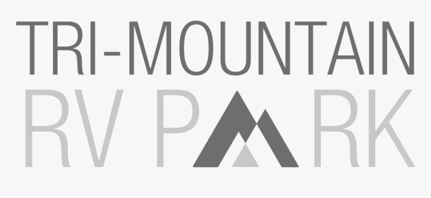 Tri Mountain Rv Park Logo Green Color No Background - Black-and-white, HD Png Download, Free Download