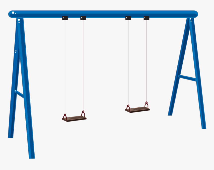 #swing #park #play #children #foreground #background - Swing Set Transparent Background, HD Png Download, Free Download